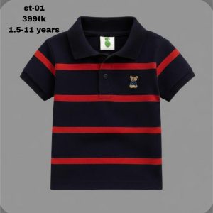 Premium Pique cotton polo for boys st-01