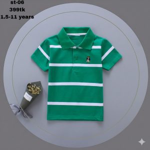 Premium Pique cotton polo for boys st-06