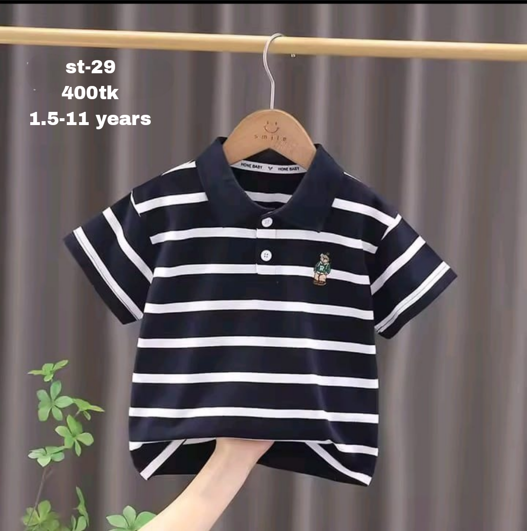 Premium Pique cotton polo for boys st-29