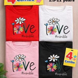 Super comfortable 4 pice t-shirt for kids com-205