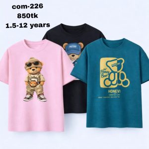 Super comfortable 3 pice t-shirt for kids com-226